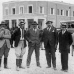 Ing Pappalardo, il secondo da sinistra, con gli Ing. Savoia e Todaro-Littoria
